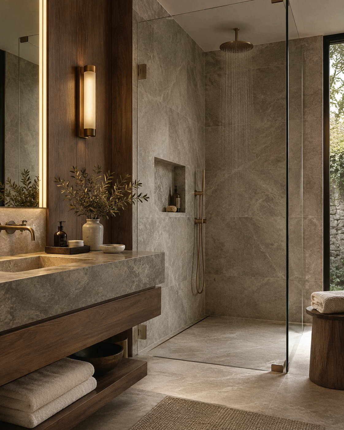 Luxury shower and bath